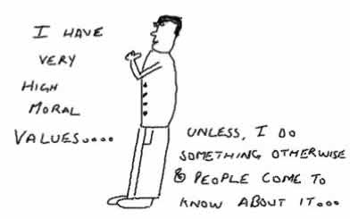 Moral Values,stupid insane cartoon comic,lifestyle,brain is stuck