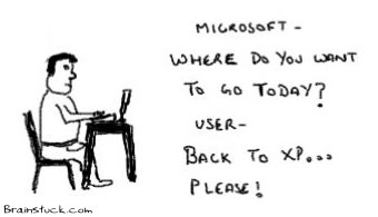 Back to XP, Microsoft Where do you want to go today, Vista OS, Operating system, linux
