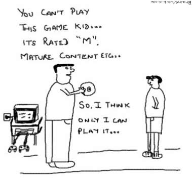 Mature Content Rated M, Kids can't play while Fathers can, Games, Computer Games,Video Games,Consoles