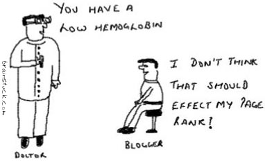 low-hemoglobin-pr Hemoglobin and PR, I don't think low hemoglobin effects my page rank