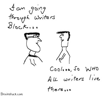 Writer's block, Where do writers live