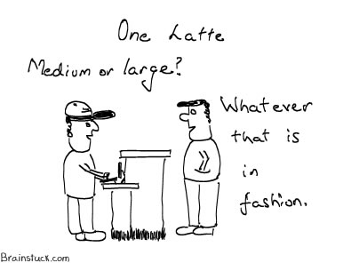 latte Cafe Latte - Medium or Large Coffee, Trend at coffee shops, Cartoon