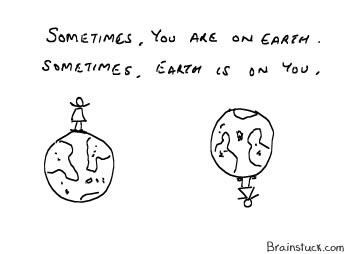 this-is-life Sometimes earth is on you, sometimes you are on earth