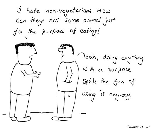 Non - vegetatians, PETA, Cartoons 