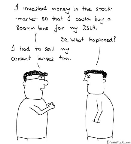 Camera, DSLR, Lenses, Expensive Equipment, Stock Markets, Money, Losses, Sensex-Nifty