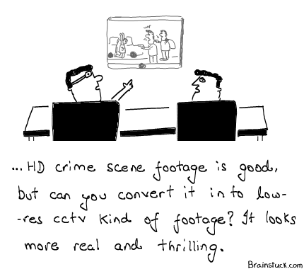 Also, give it an IR effect to portray that we shot it at night with a hidden cam. Reality TV, CCTV, High Definition Footage, Crime Scene, News Channels.