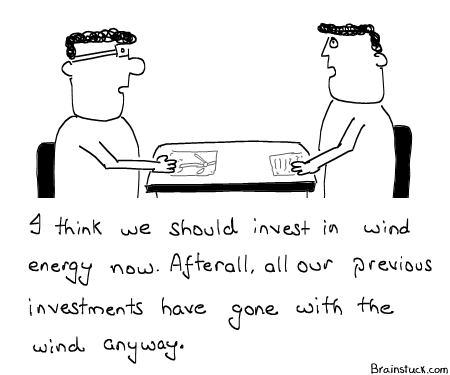 Atleast it delivers what is promised, Wind. Wind Energy, Gone with the Wind, Return on Investment ROI, Money, Profits, Stock Markets